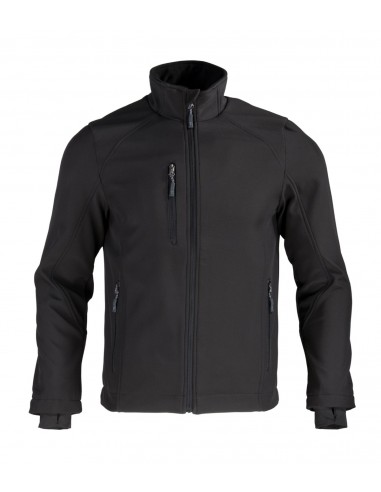 Chaqueta Softshell Rhelmu Hombre Negro