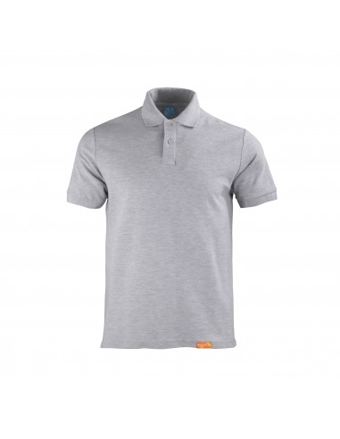 Polera Pique Hombre M/Corta Gris Claro