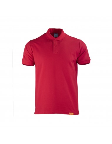 Polera Pique Hombre M/Corta Rojo