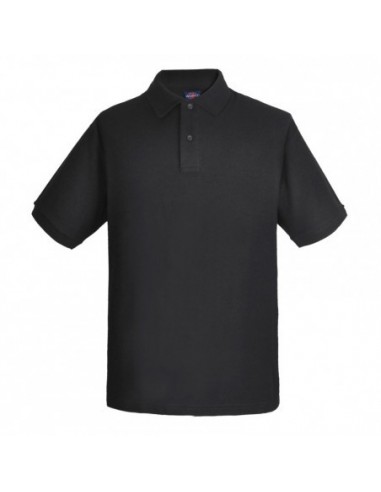 Polera Pique Hombre M/Corta Negro